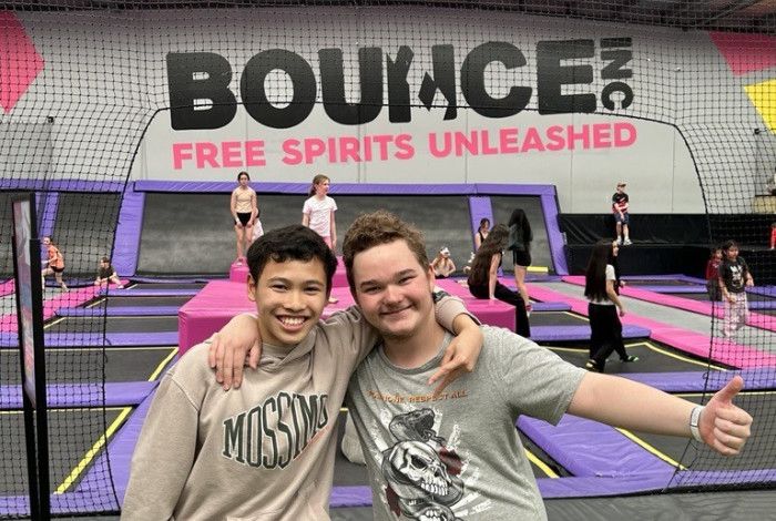 Young people at Bounce Holiday Activities 