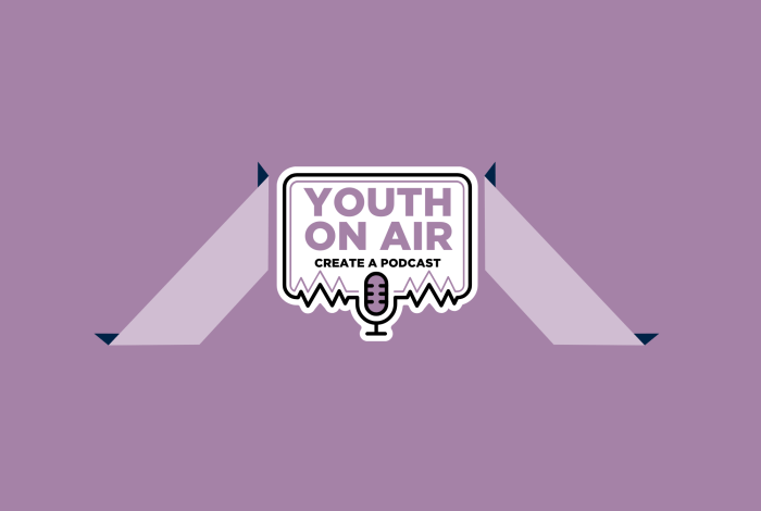 Purple youth on air logo