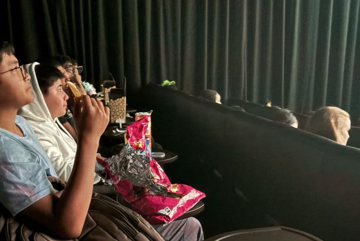 young people at the cinemas