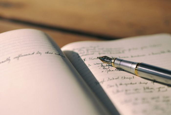 pen in journal