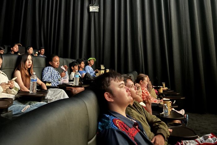 young people at the cinemas