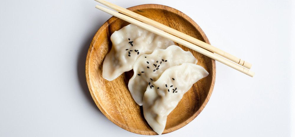 dumplings on a plate 