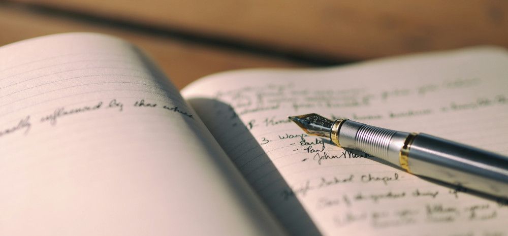 pen in journal