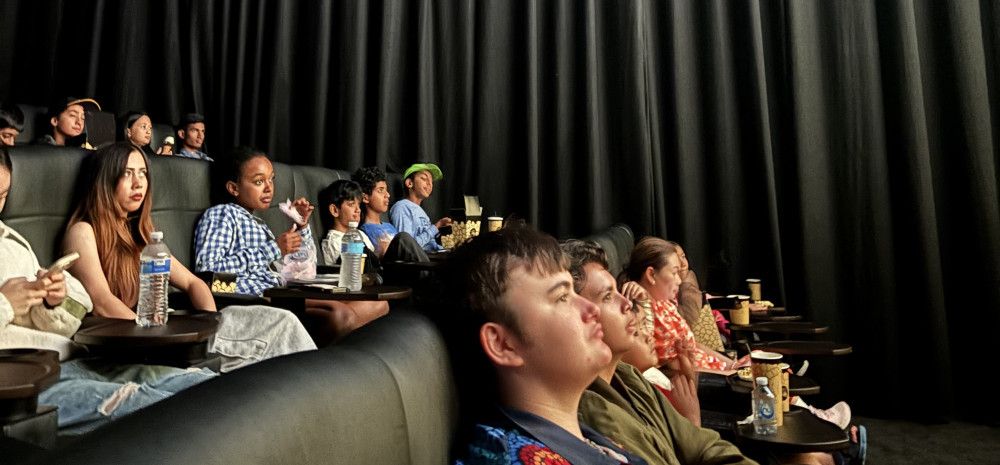 young people at the cinemas