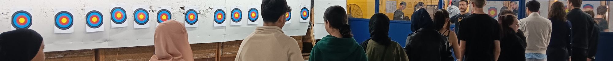 Young people at archery holiday activity 