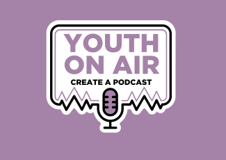 youth on air logo, depicting microphone